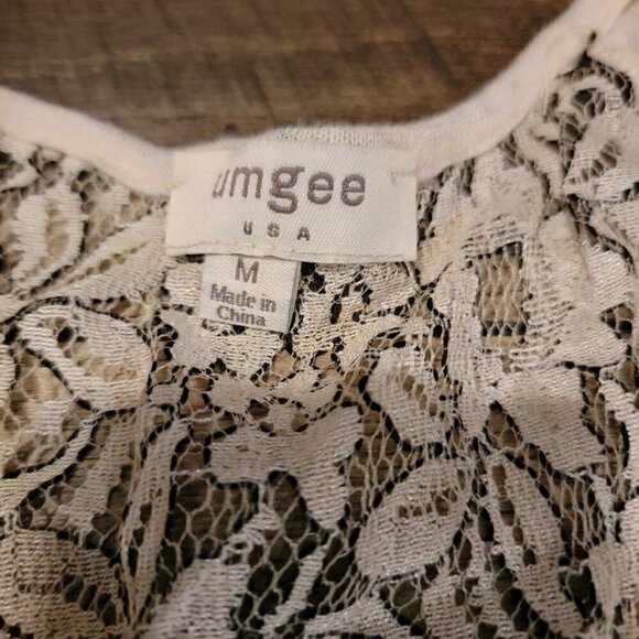Umgee lace top Black and Ivory - Picture 5 of 7